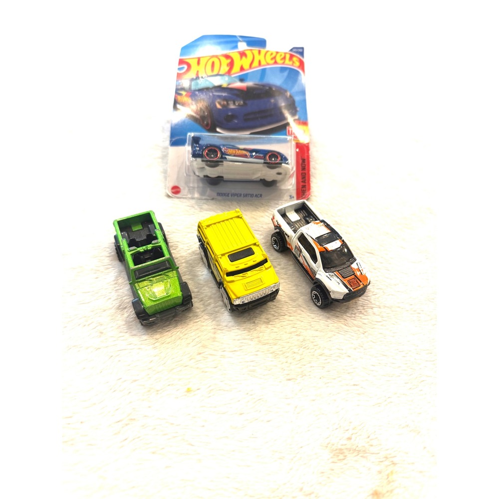 Hot Wheels Dodge Viper SRT10 ACR Ford F-150 Raptor Hummer H2 Jeep Gladiator Lot